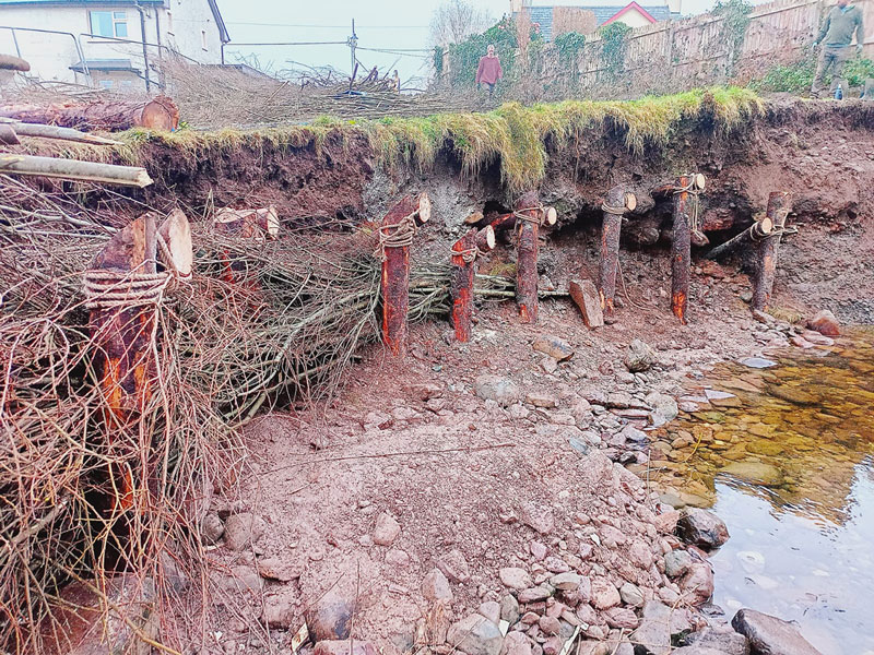 kenmare bioengineering project restoring river bank